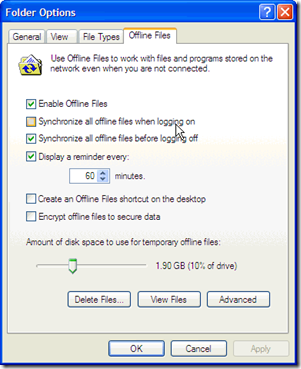 Offine files windows