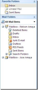 Outlook panel