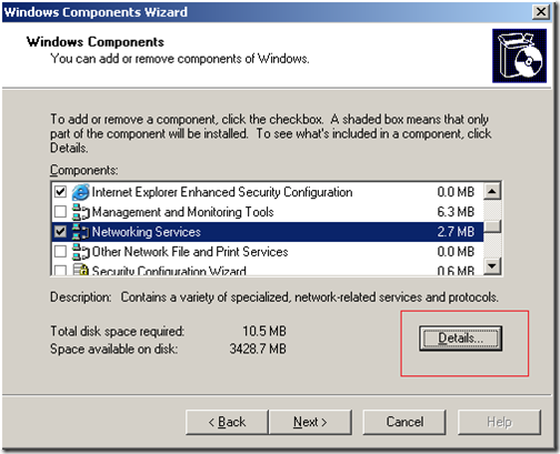 Networking Services details