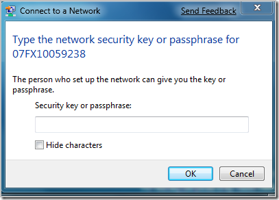 enter security password