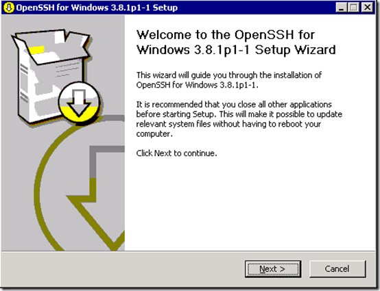 openssh wizard