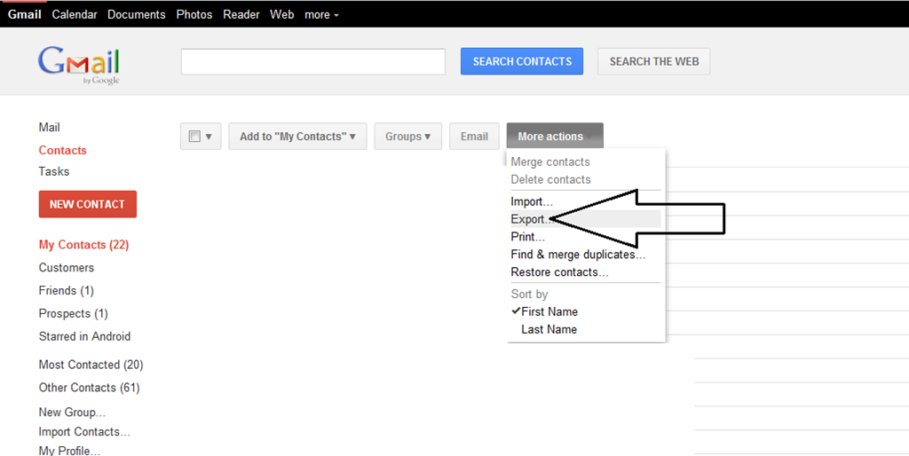 import contacts to outlook from gmail