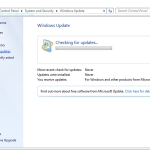 Windows 7 stuck at checking updates
