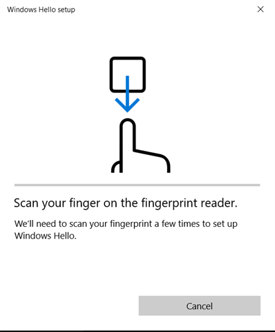 Scan your finger