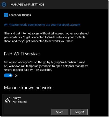 manage wifi settings