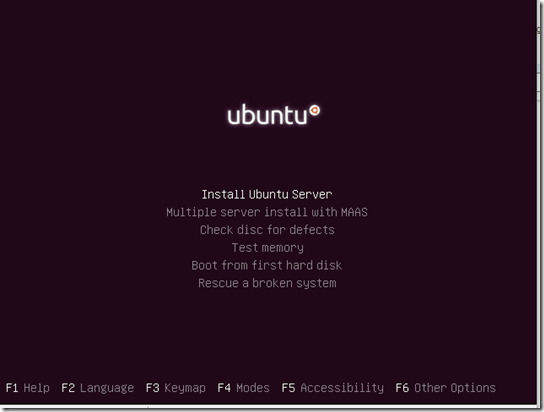 Ubuntu 16.04 Install server