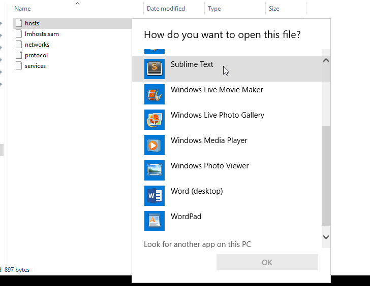 windows hosts file standard accounts