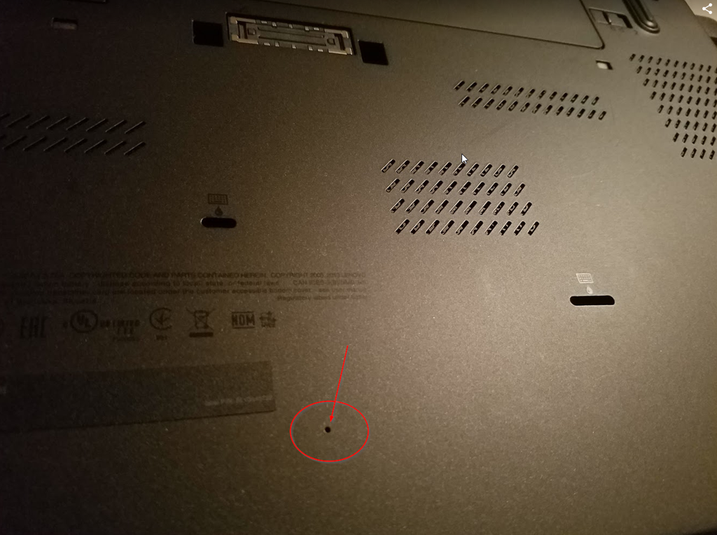 How to reset your Lenovo laptop when the power button does not work