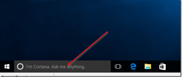 cortana search