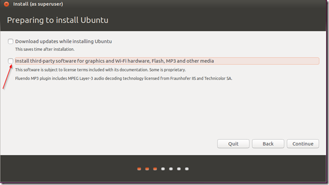 prepare ubuntu for installation 