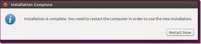 finishing the ubuntu installation