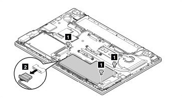 Lenovo T440s Internal battery removal 