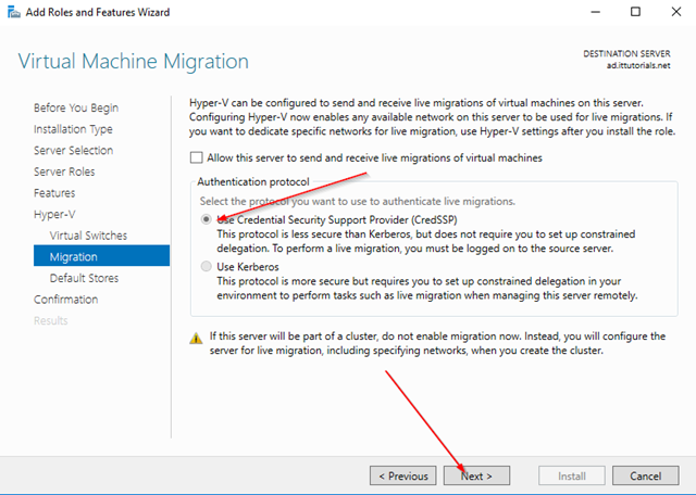 Live machine migration