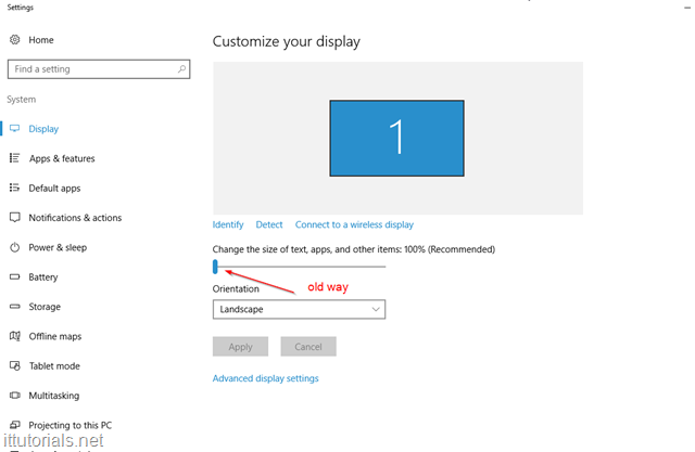 customize display Windows 10