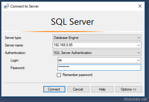 SQL Server console