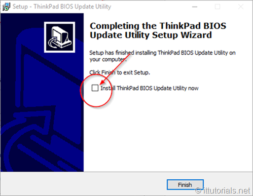 install the BIOS update