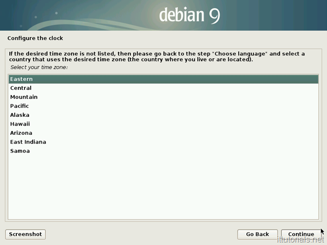 Debian - Choose your clock region