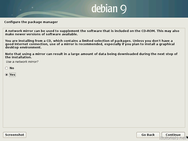debian - choose package manager