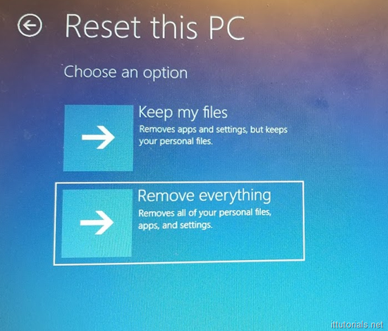 Windows 10 - remove everything